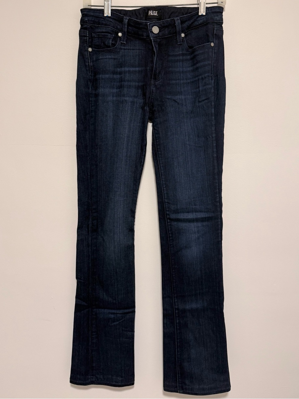 Paige Manhattan dark wash Dark Blue Bootcut Jeans size 28